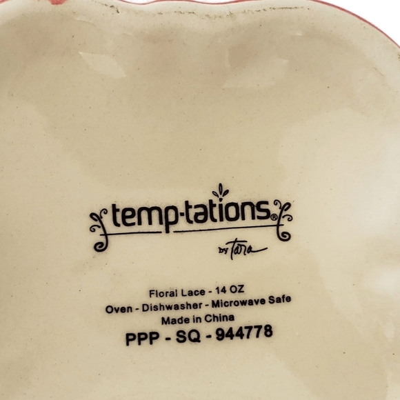 Temptations Floral Lace 14oz mug - Picture 3 of 4